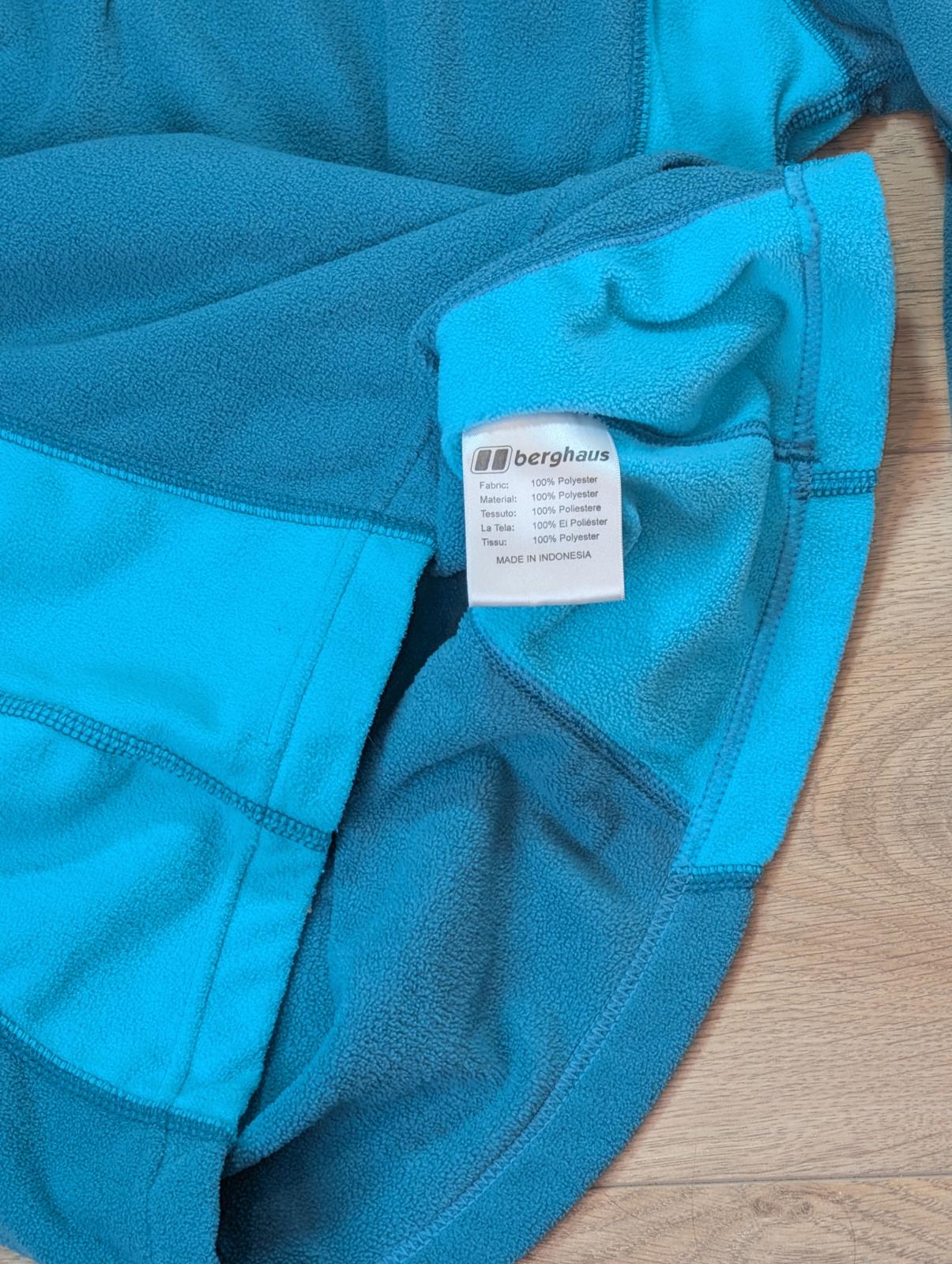 Berghaus Women's 1/4 Zip Fleece Jumper - Green - Size 10