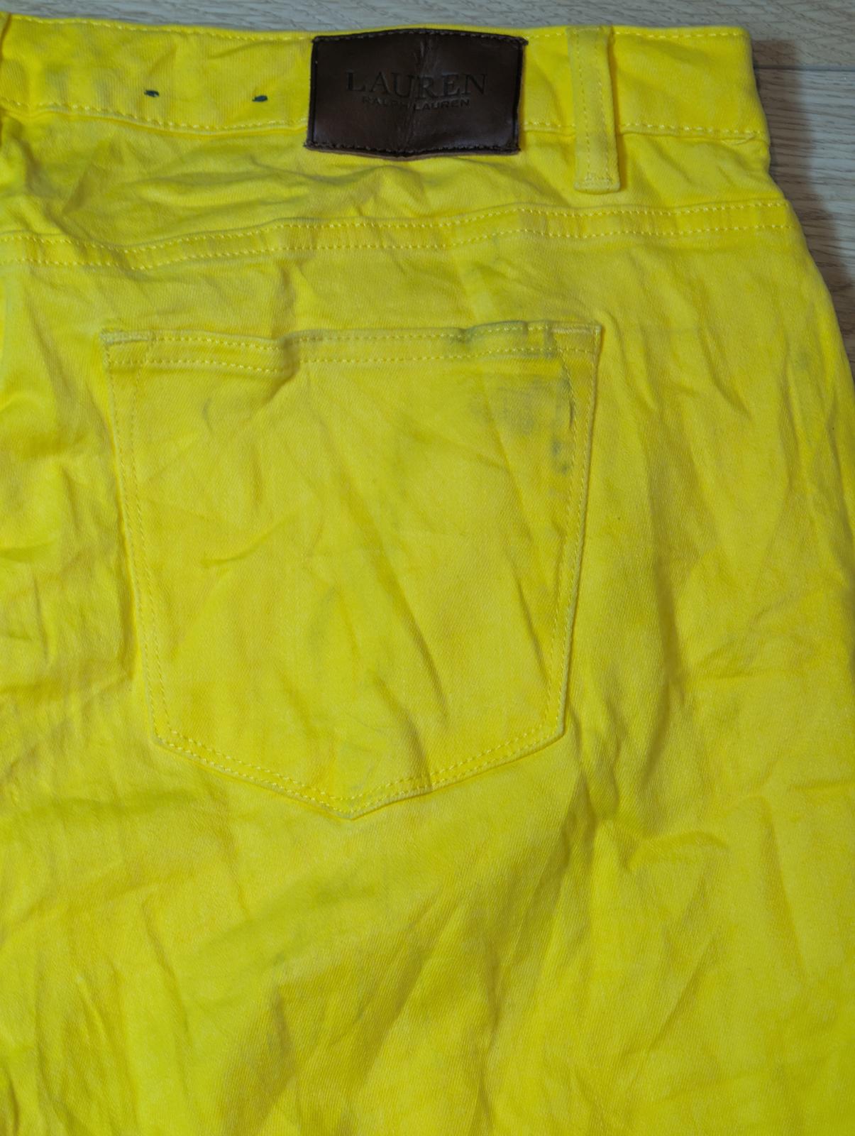 Lauren Ralph Lauren Women's Straight Jeans - Yellow - Size 36W 26L