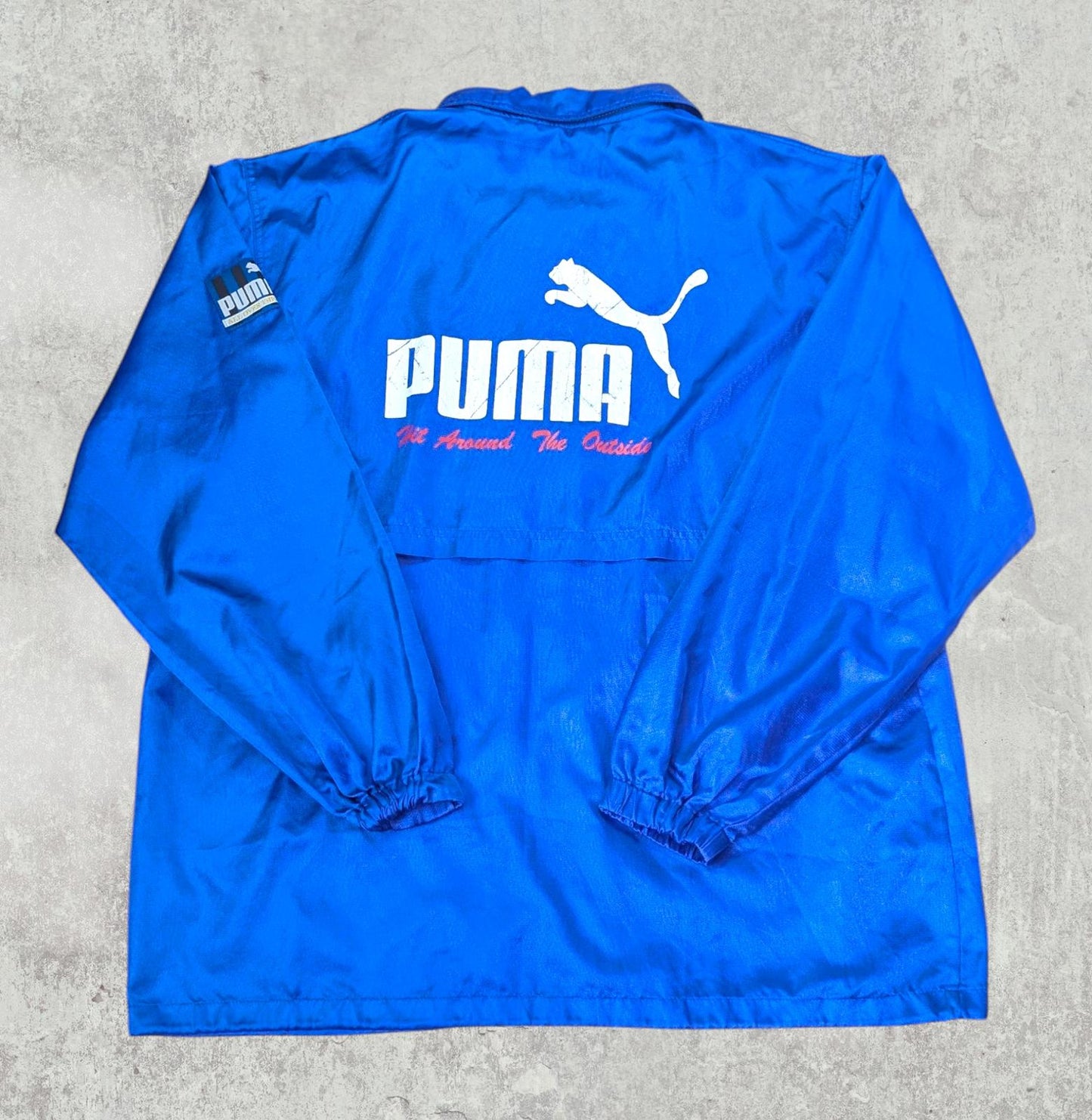 Puma Men's Vintage Coach Jacket - Blue - Size XXL