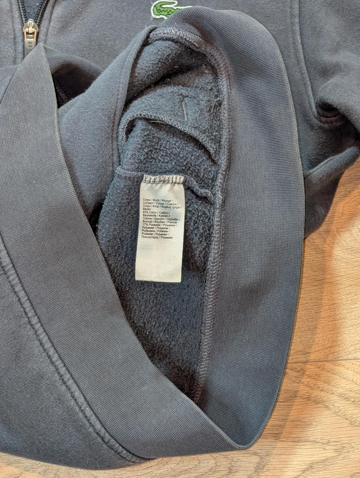 Lacoste Men's Hoodie Jacket - Grey - Size 3 / Small