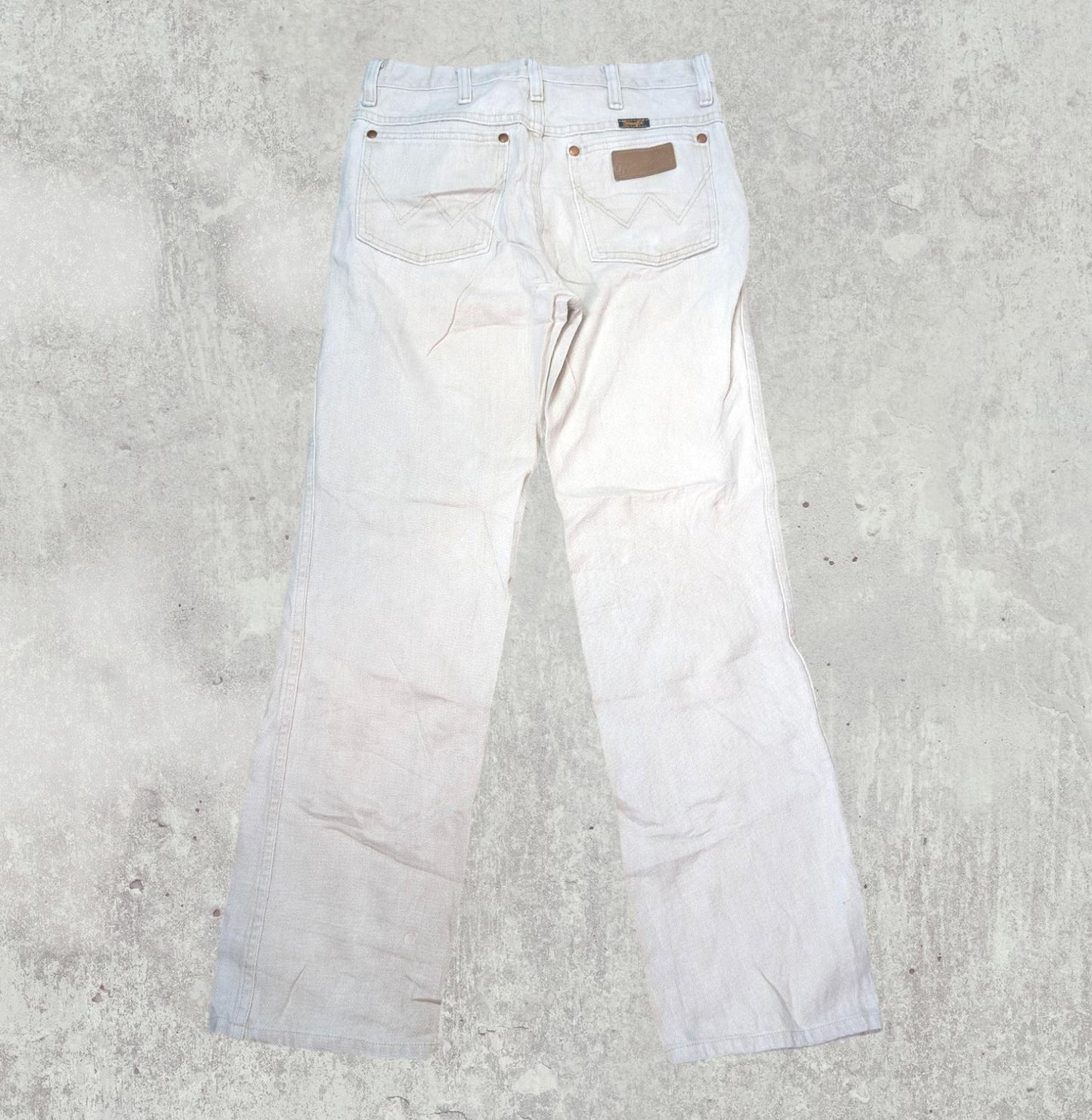 Wrangler Men's Slim Jeans - Beige - Size 29W 32L