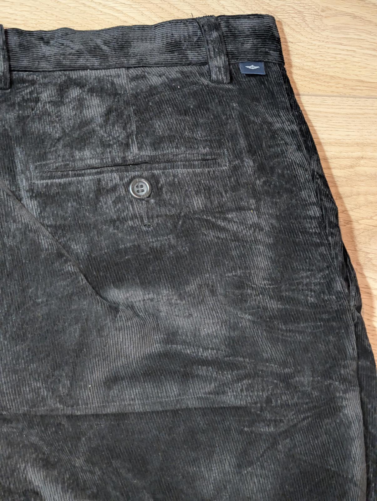 Dockers Men's Corduroy Trousers - Black - Size 38W 32L