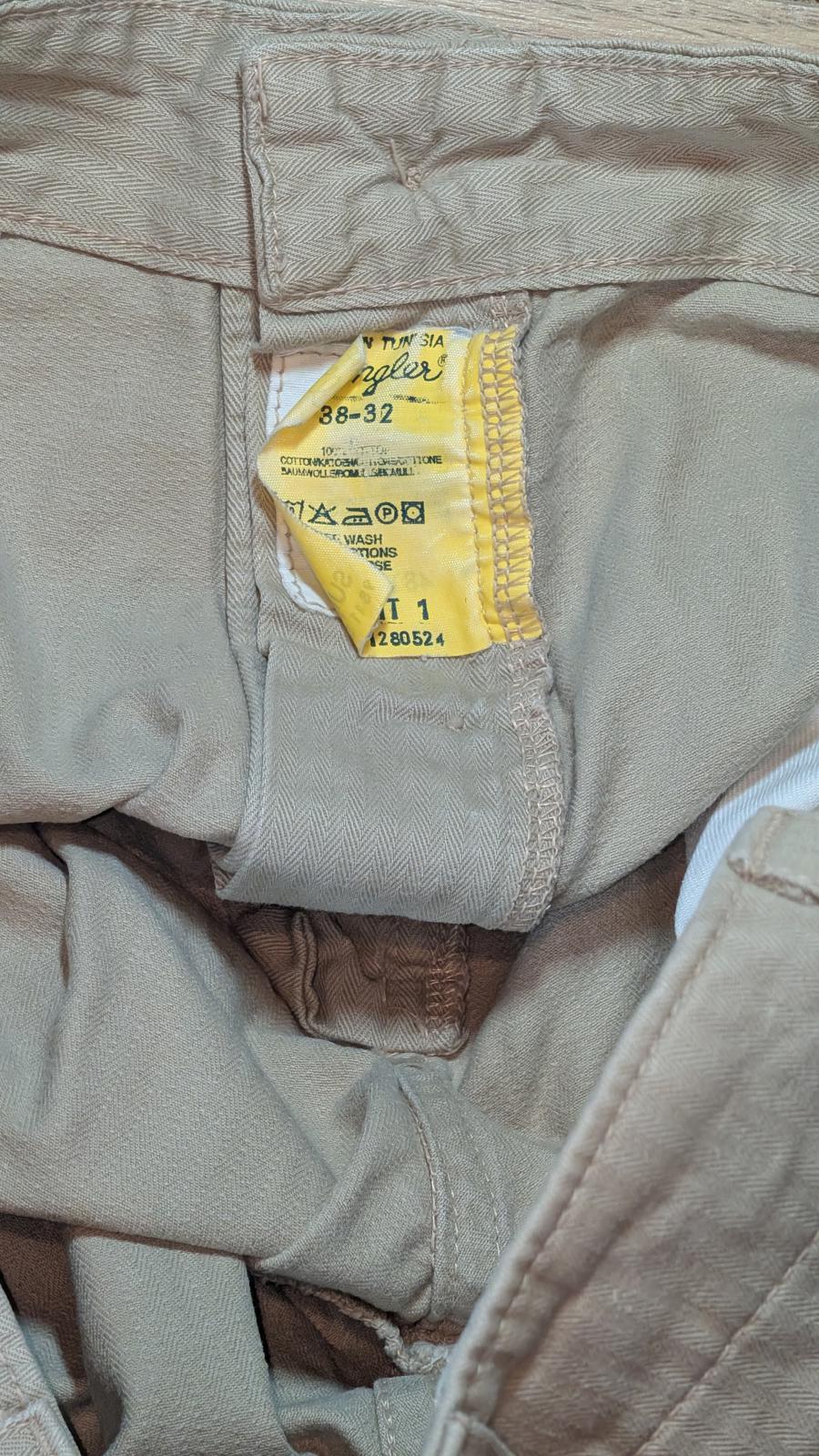 Wrangler Men's Cargo Trousers - Tan - Size 38W 32L
