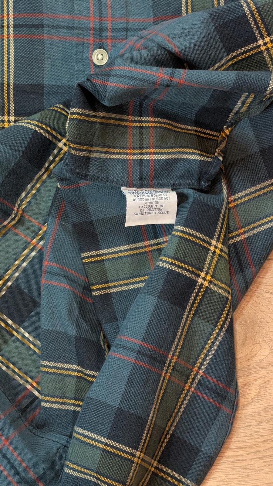 Ralph Lauren Men's Custom Fit Check Shirt - Blue - Size XS