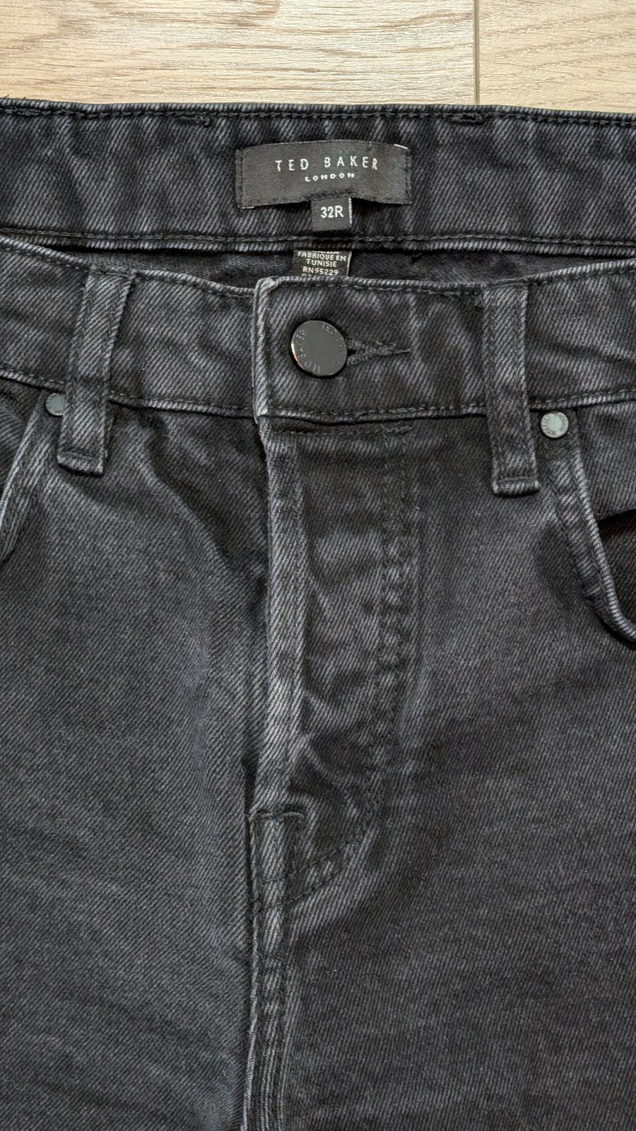 Ted Baker Men's Straight Jeans - Black - Size 32W 30L