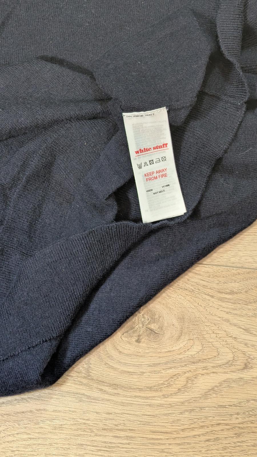 White Stuff Men's Sweatshirt Jumper - Navy - Size Medium