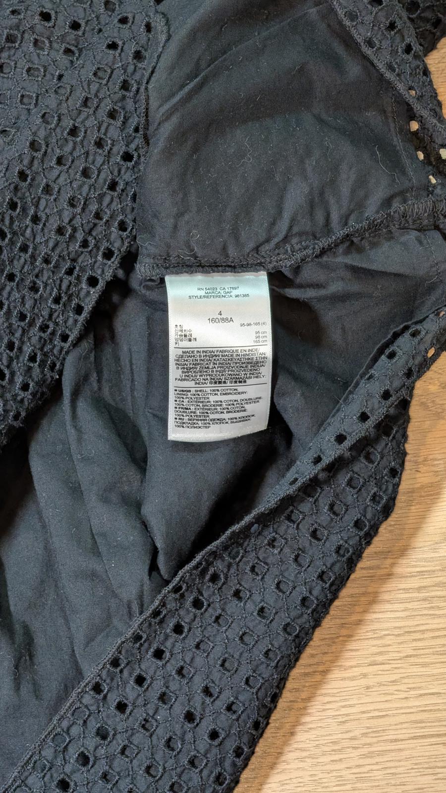 Gap Women's Eyelet Lace Dress - Navy - Size 4