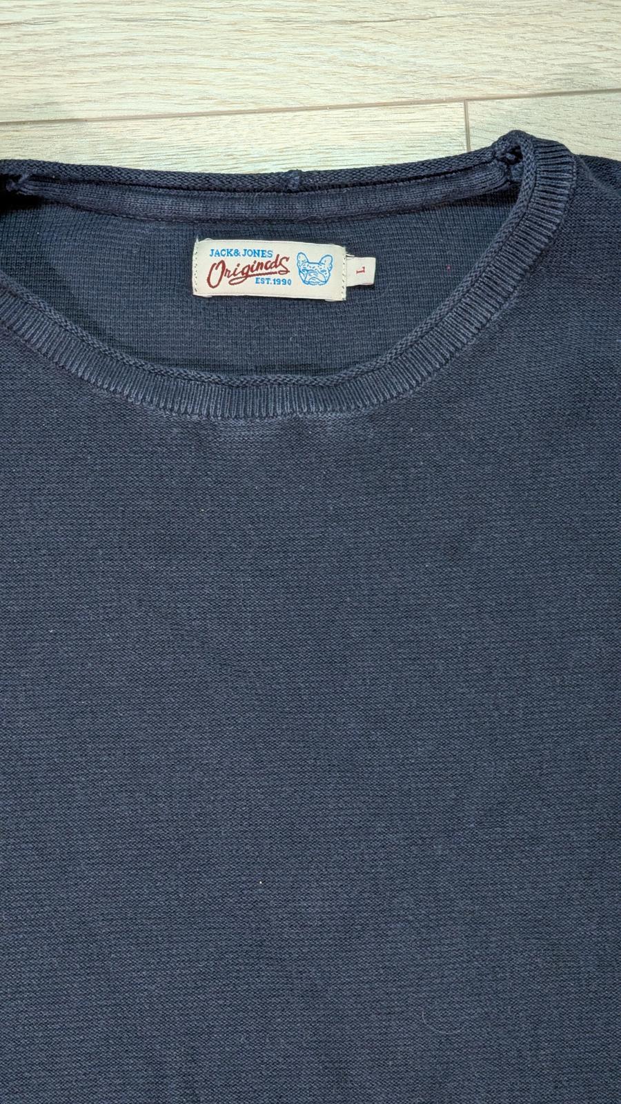 Jack & Jones Men's Sweatshirt Jumper - Navy - Size Large