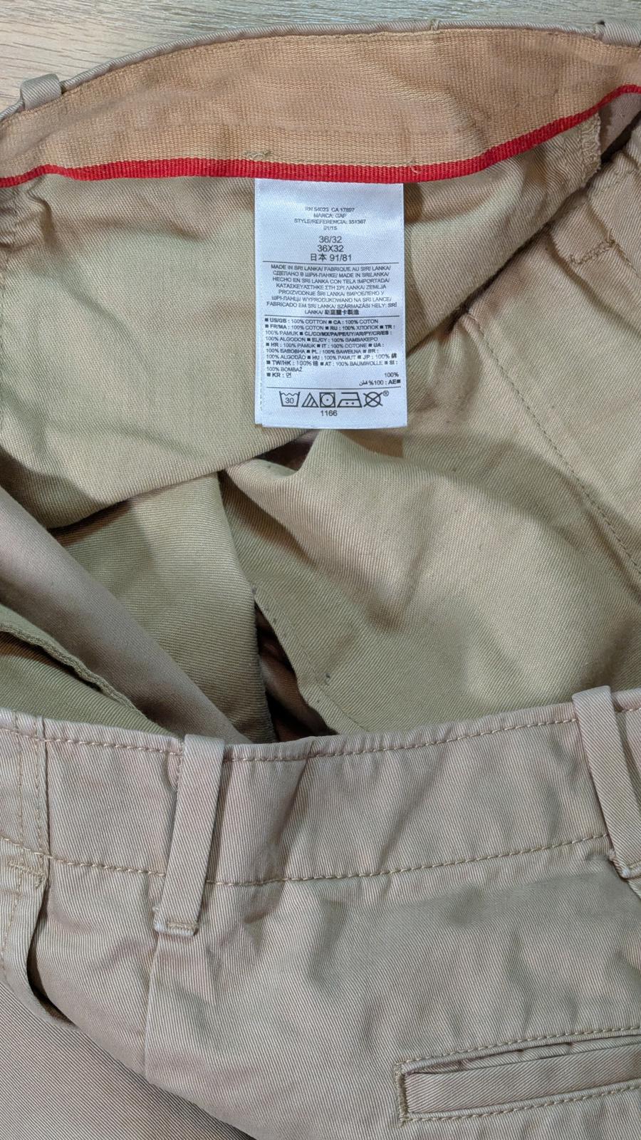 Gap Men's Chino Trousers - Tan - Size 36W 32L