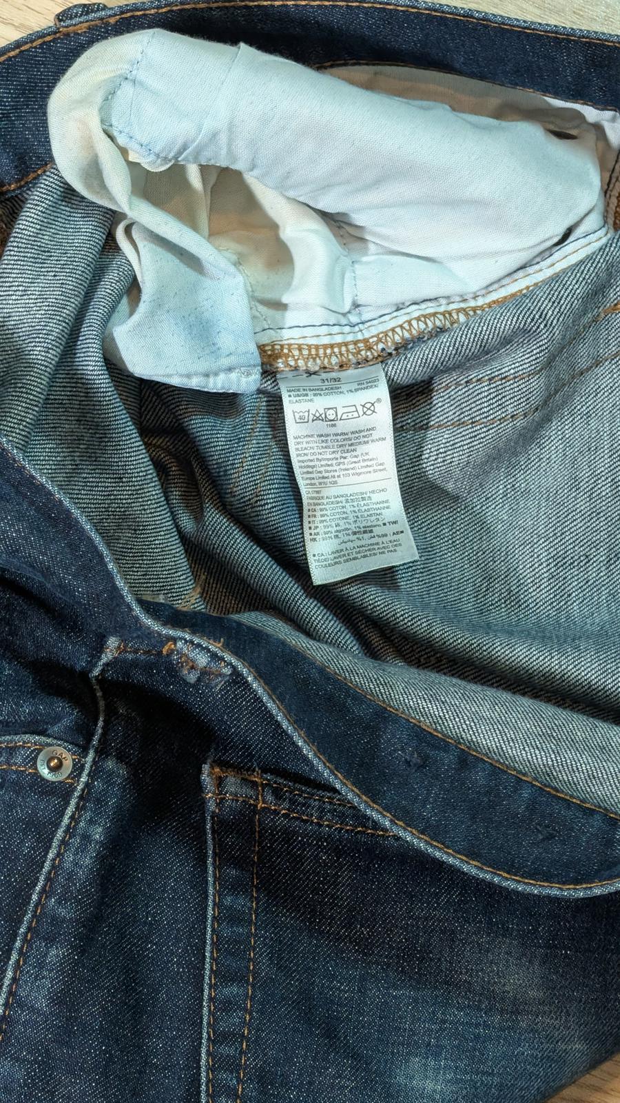 Gap Men's Skinny Jeans - Blue - Size 31W 32L