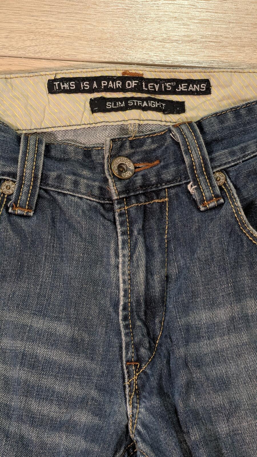 Levi's Men's Cut Off Jeans Shorts - Blue - Size 32W 9L