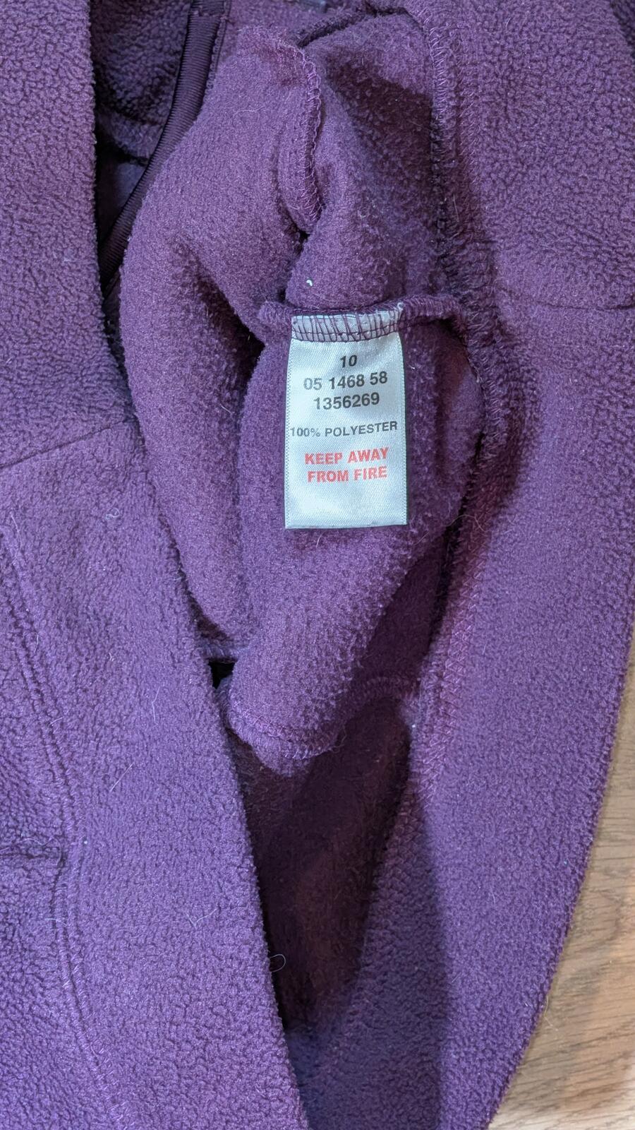 Peter Storm Women's Fleece Jacket - Purple - Size 10