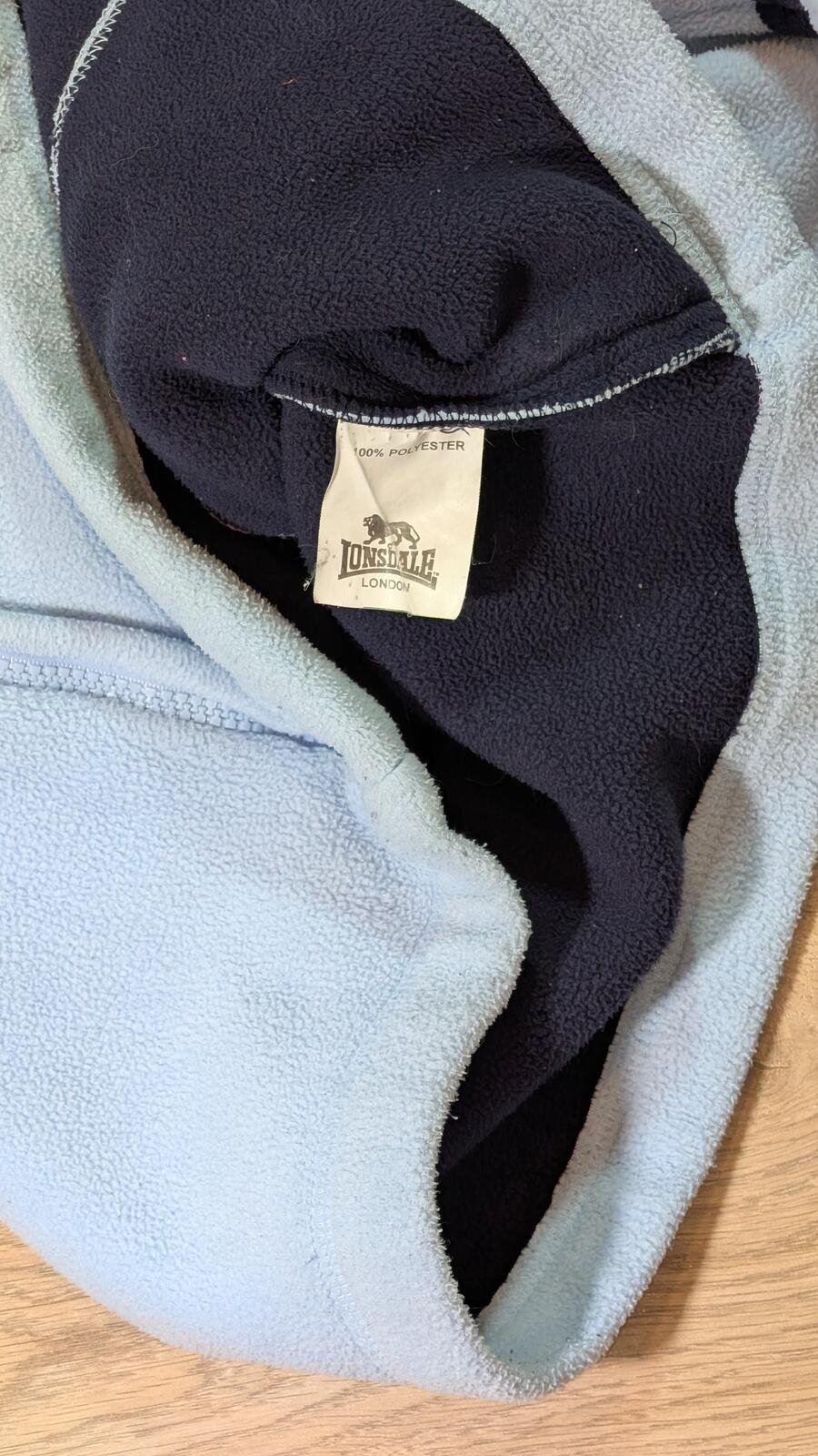 Lonsdale Women's 1/4 Zip Fleece Jumper - Blue - Size 10