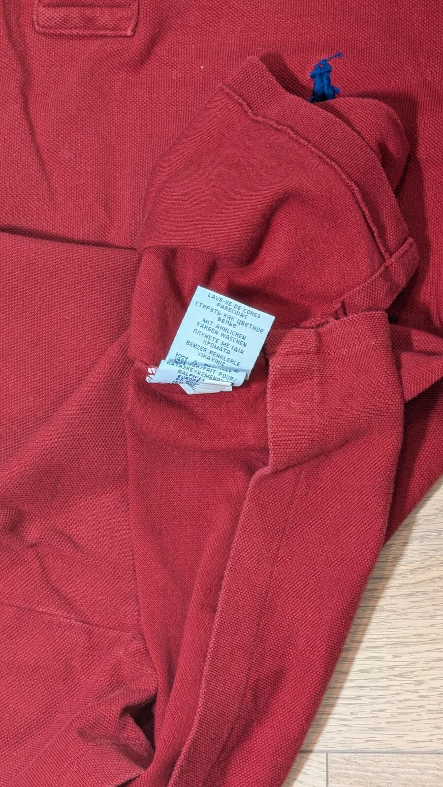 Ralph Lauren Men's Slim Fit Polo T Shirt - Red - Size Medium