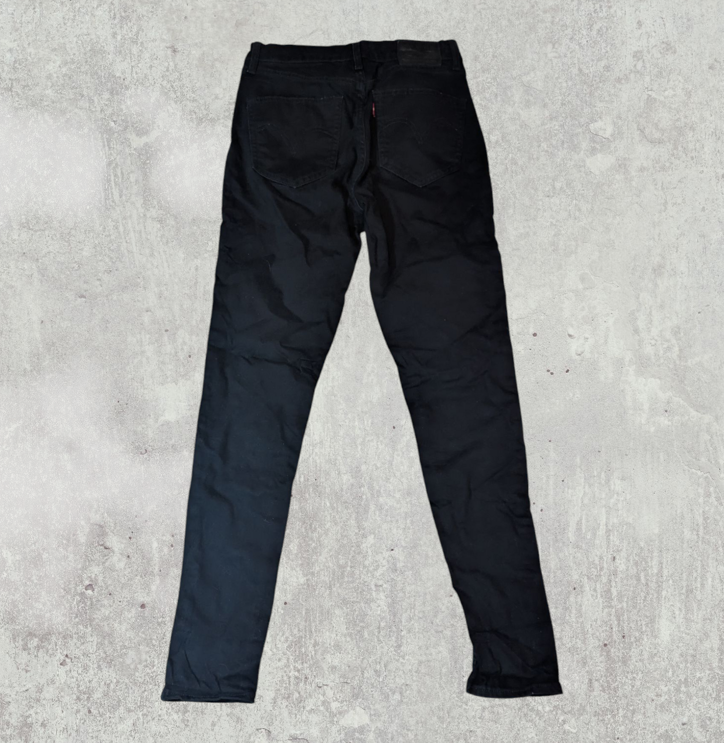 Levi's Women's Skinny Jeans - Black - Size 26W 27L