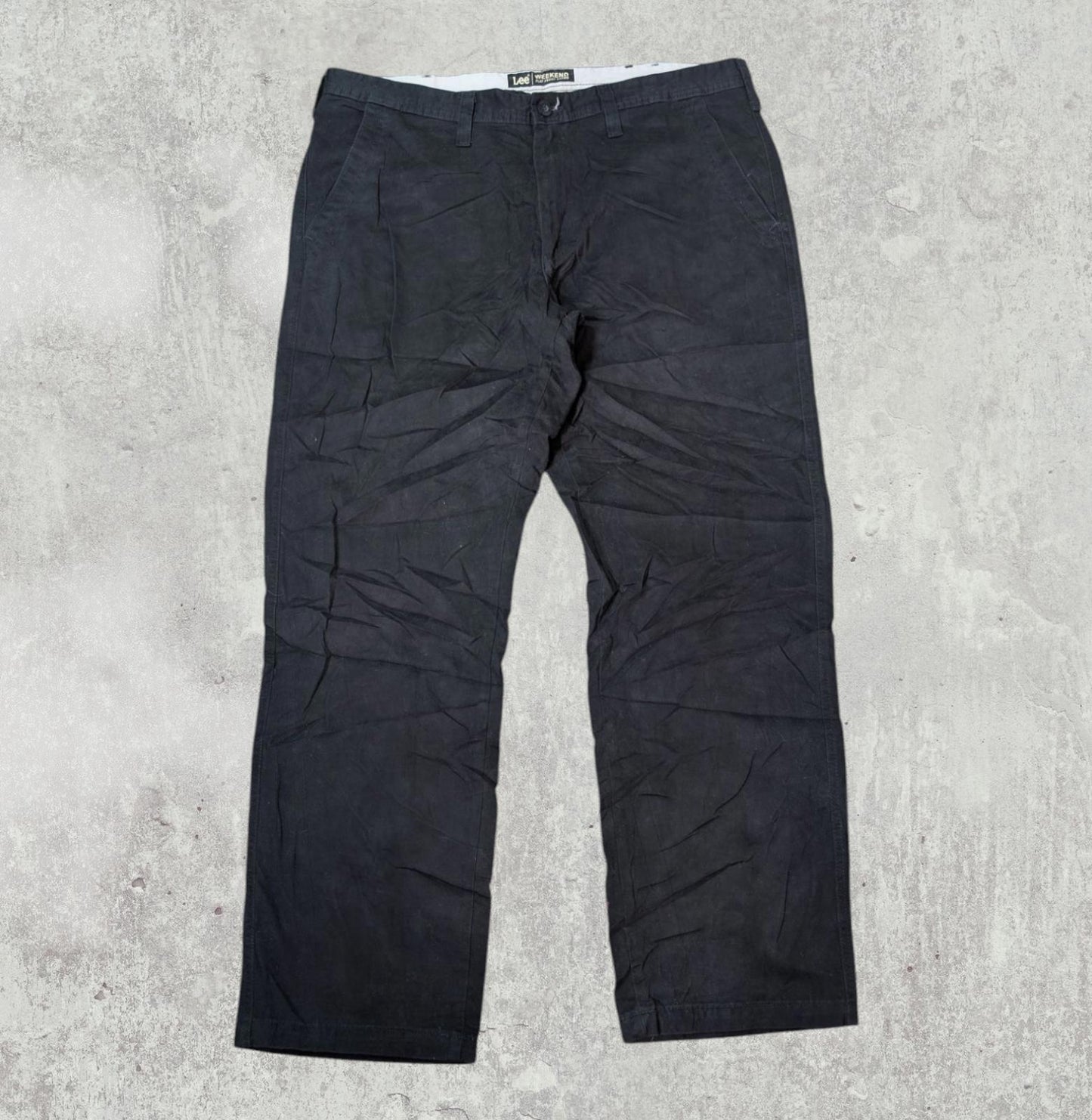 Lee Men's Weekend Chinos - Black - Size 38W 32L