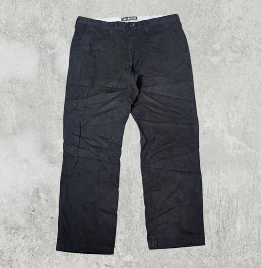 Lee Men's Weekend Chinos - Black - Size 38W 32L