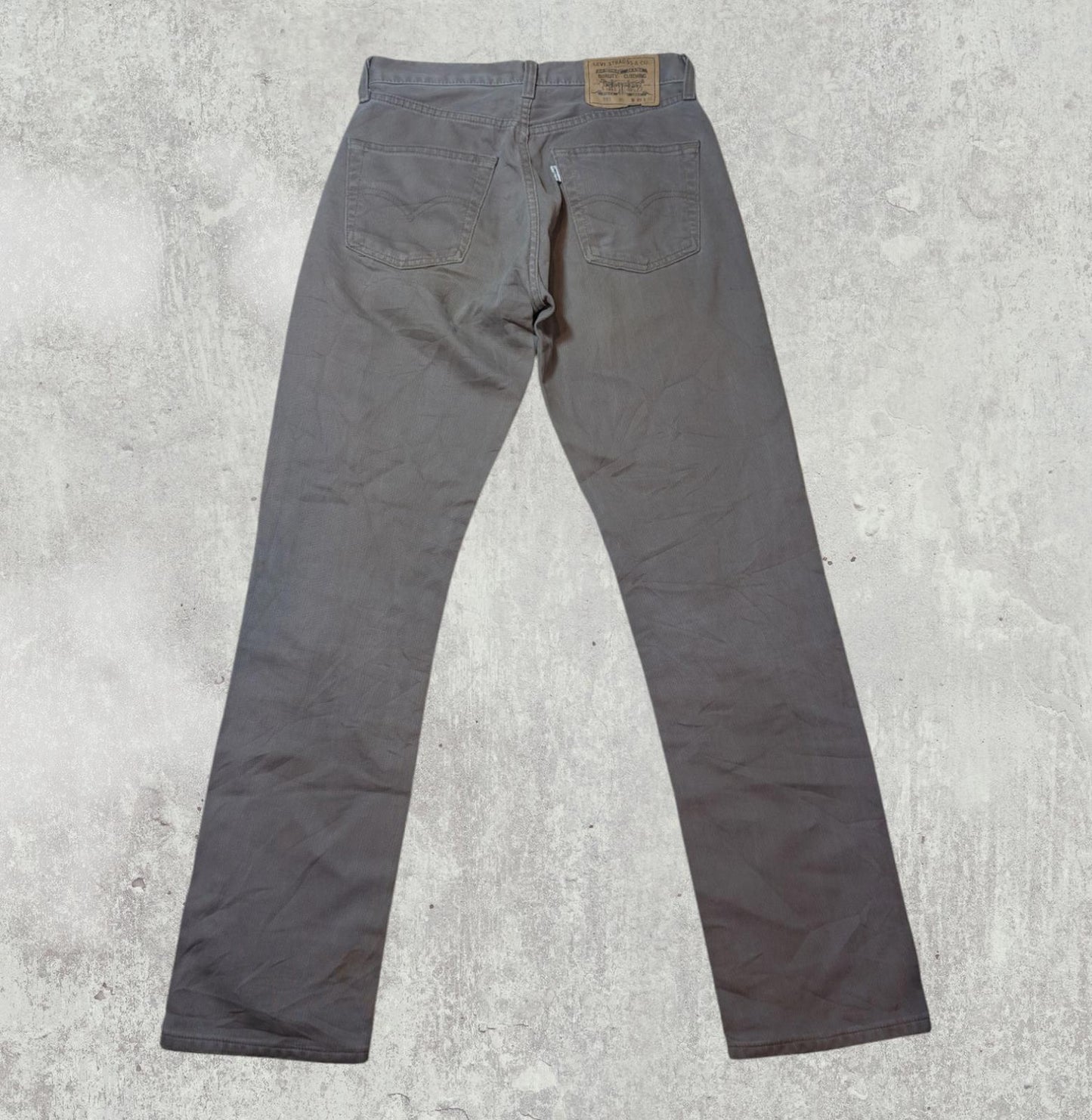 Levi's Men's 551 Straight Corduroy Trousers - Brown - Size 29W 32L