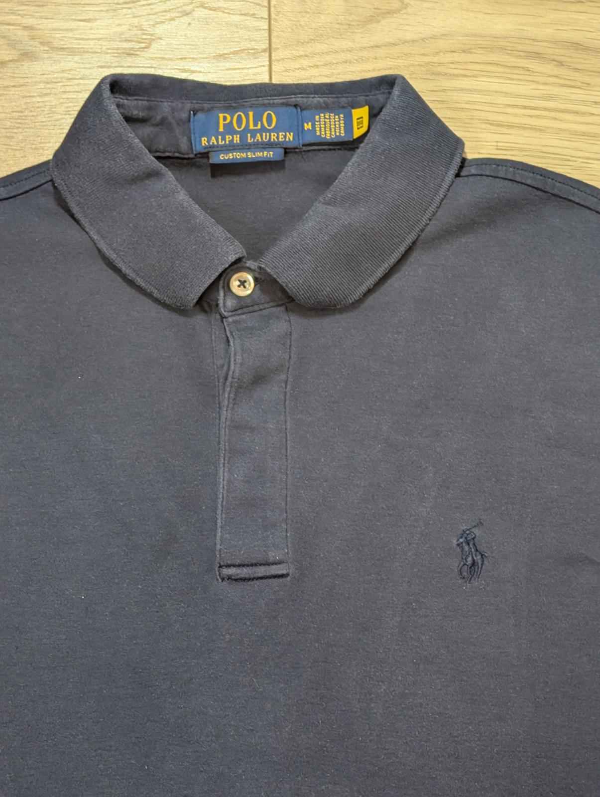 Ralph Lauren Men's Custom Slim Fit Polo T Shirt - Navy - Size Medium