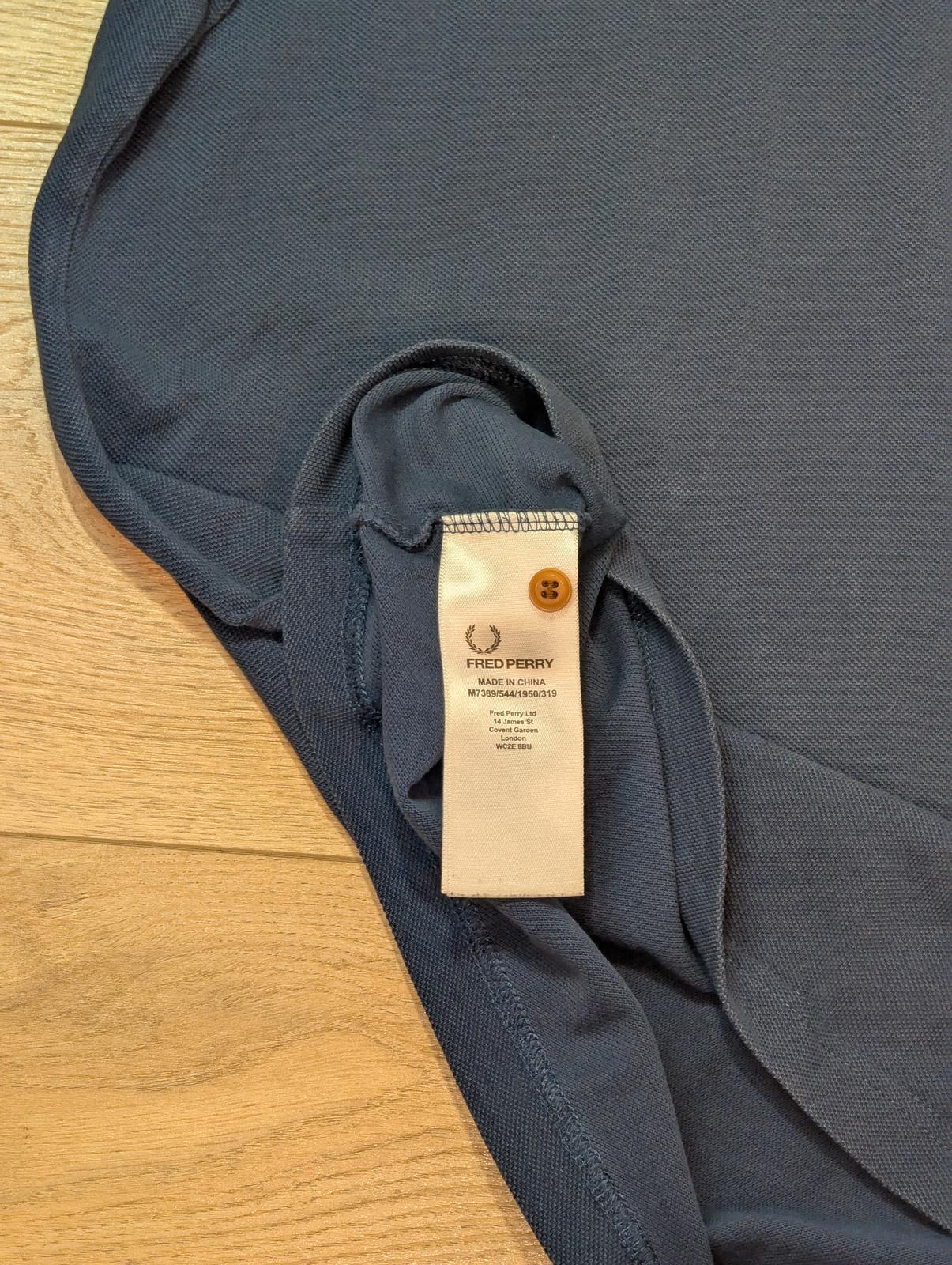Fred Perry Men's Slim Fit Polo T Shirt - Navy - Size Large