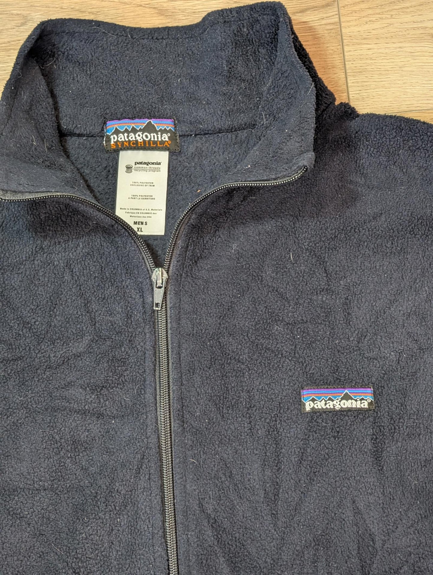 Patagonia Men's Synchilla Fleece Jacket - Navy - Size XL