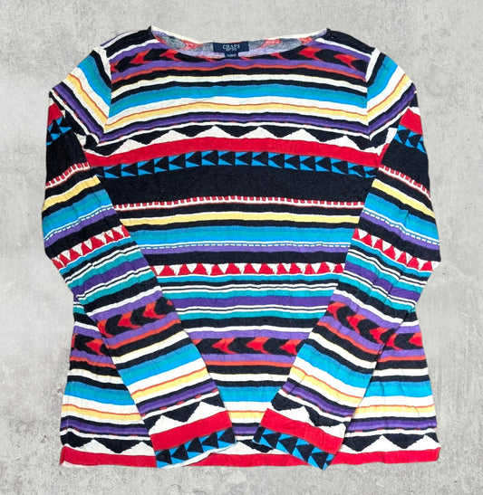 Chaps Women's Long Sleeved T Shirt - Multicoloured - Size XL