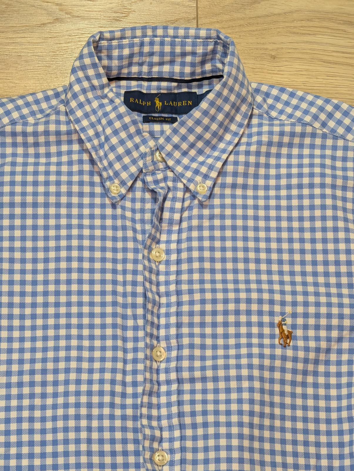 Ralph Lauren Men's Classic Fit Check Shirt - Blue - Size XS