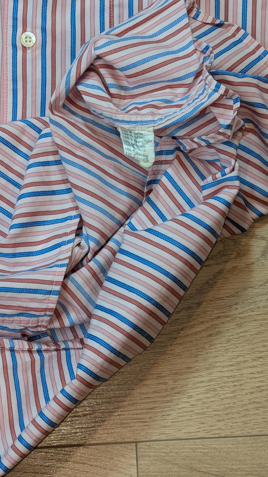 Lacoste Men's Striped Shirt - Pink - Size Small