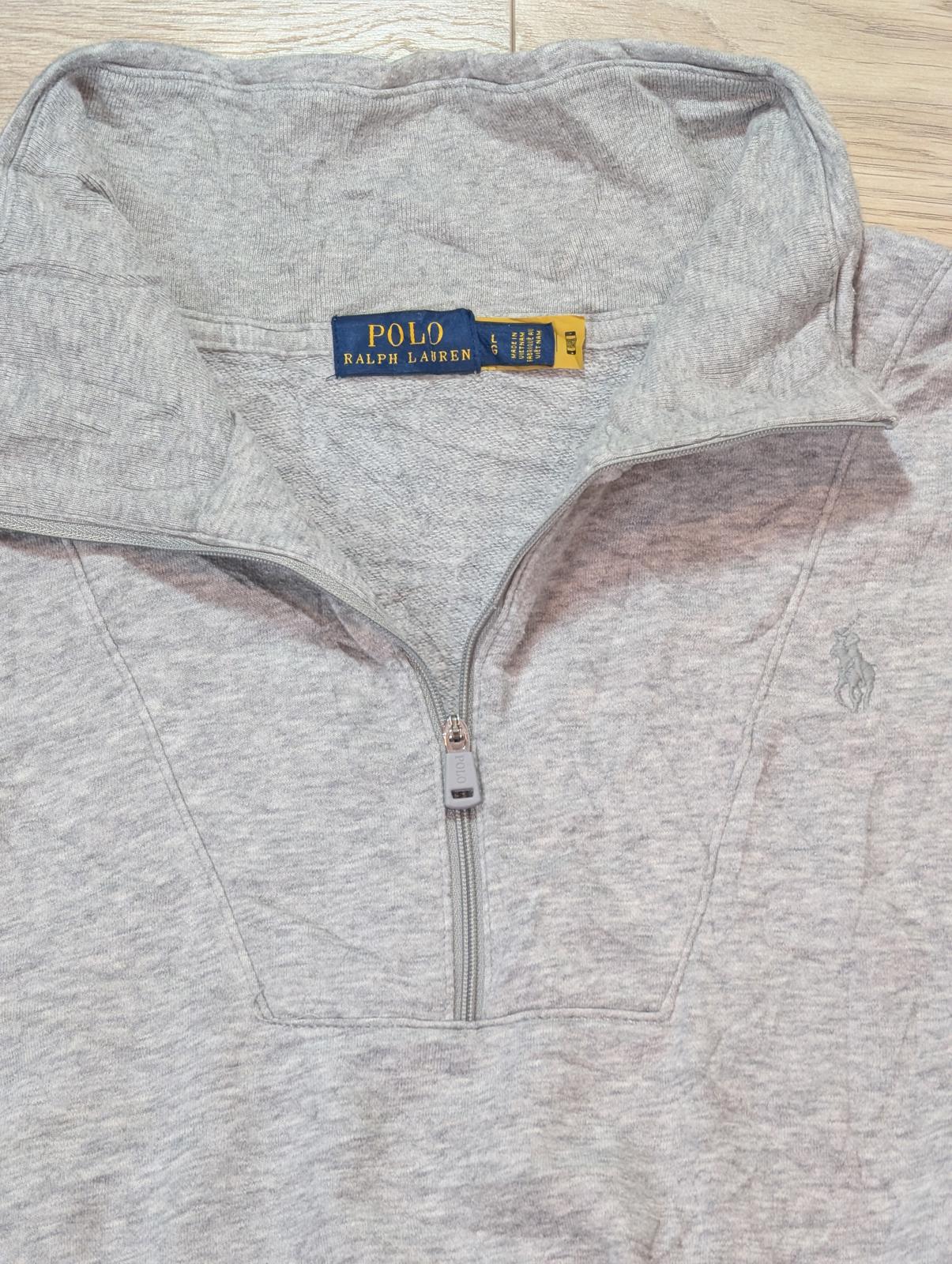 Ralph Lauren Men's 1/4 Zip Jumper - Grey - Size Large