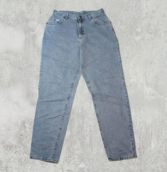 Lee Women's Straight Jeans - Blue - Size 30W 29L