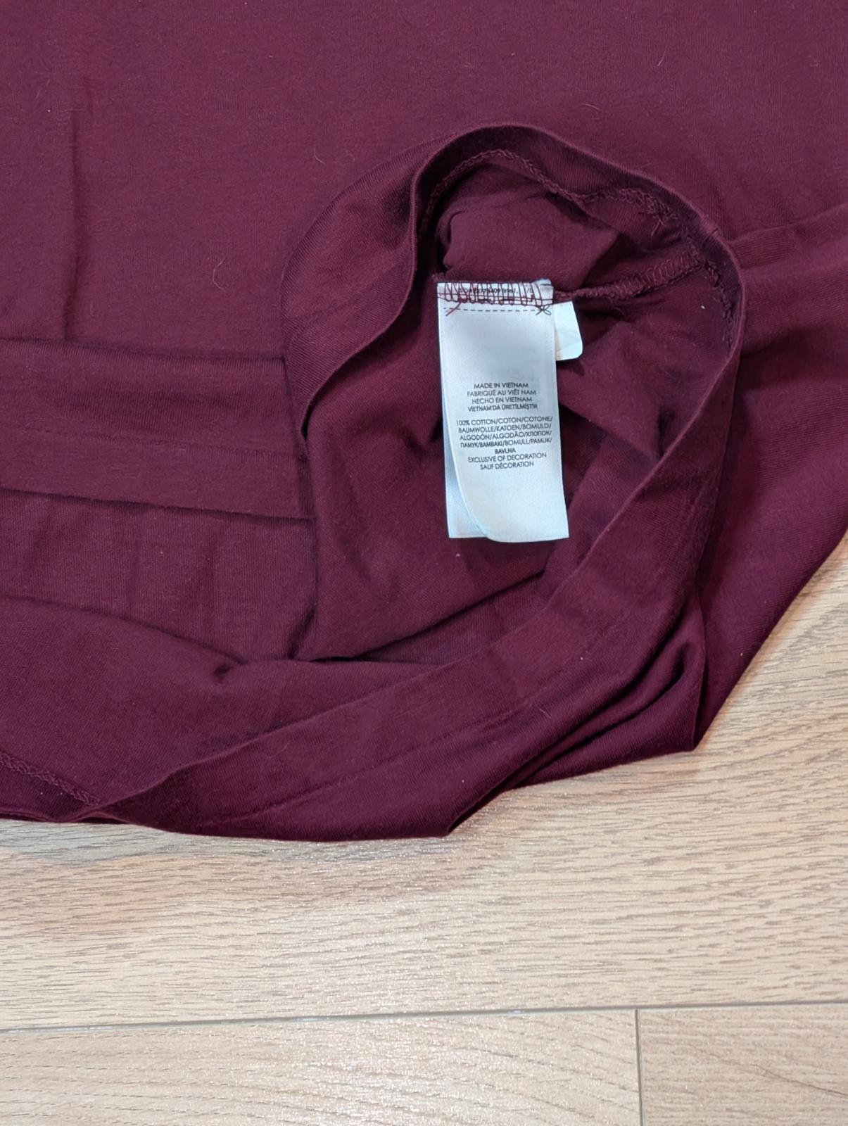 Ralph Lauren Men's Custom Slim Fit T Shirt - Burgundy - Size Small