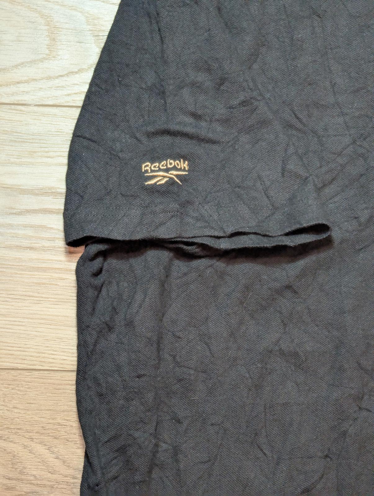 Reebok Men's Vintage Polo T Shirt - Black - Size Large