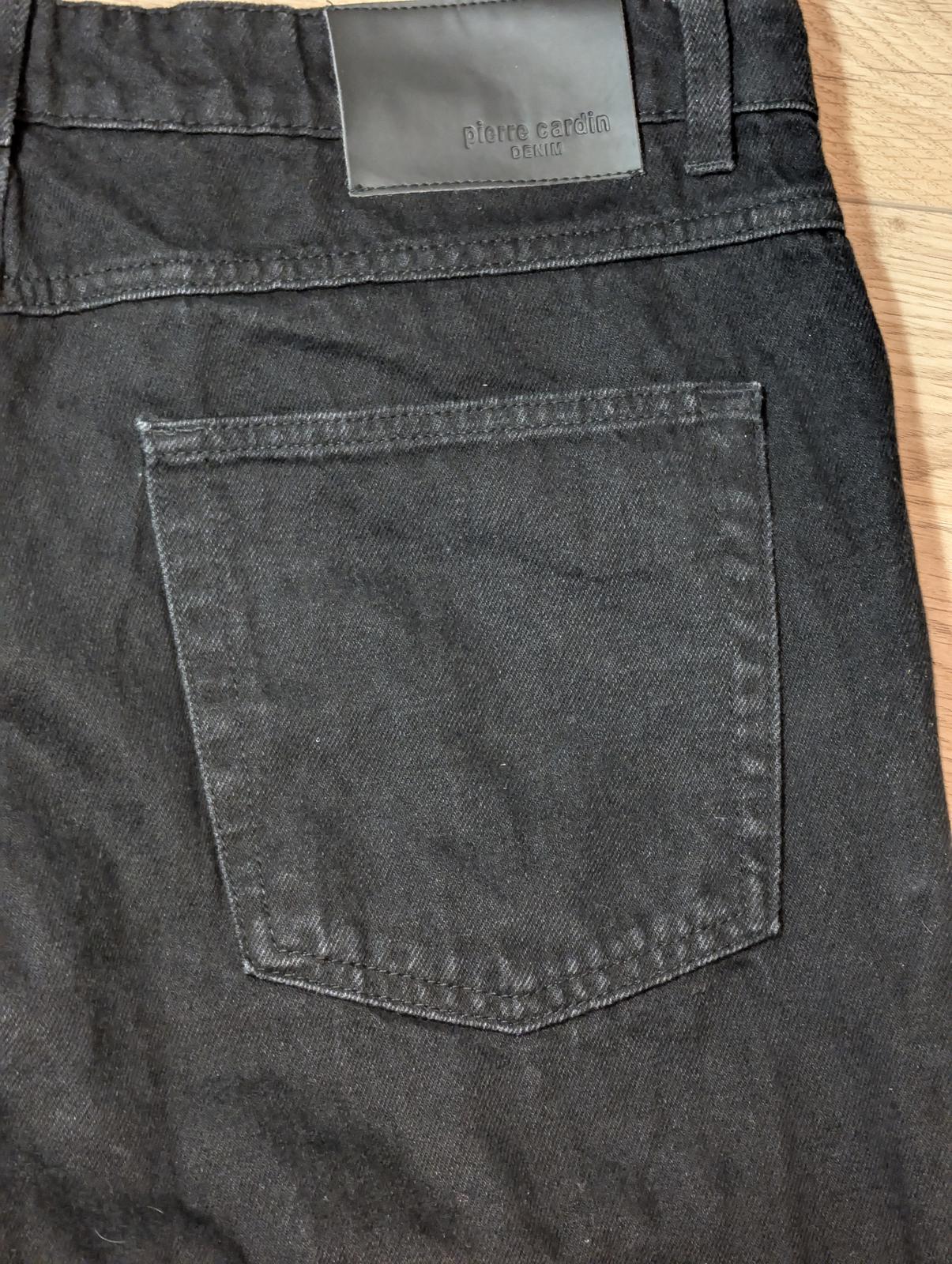 Pierre Cardin Men's Regular Jeans - Black - Size 34W 32L