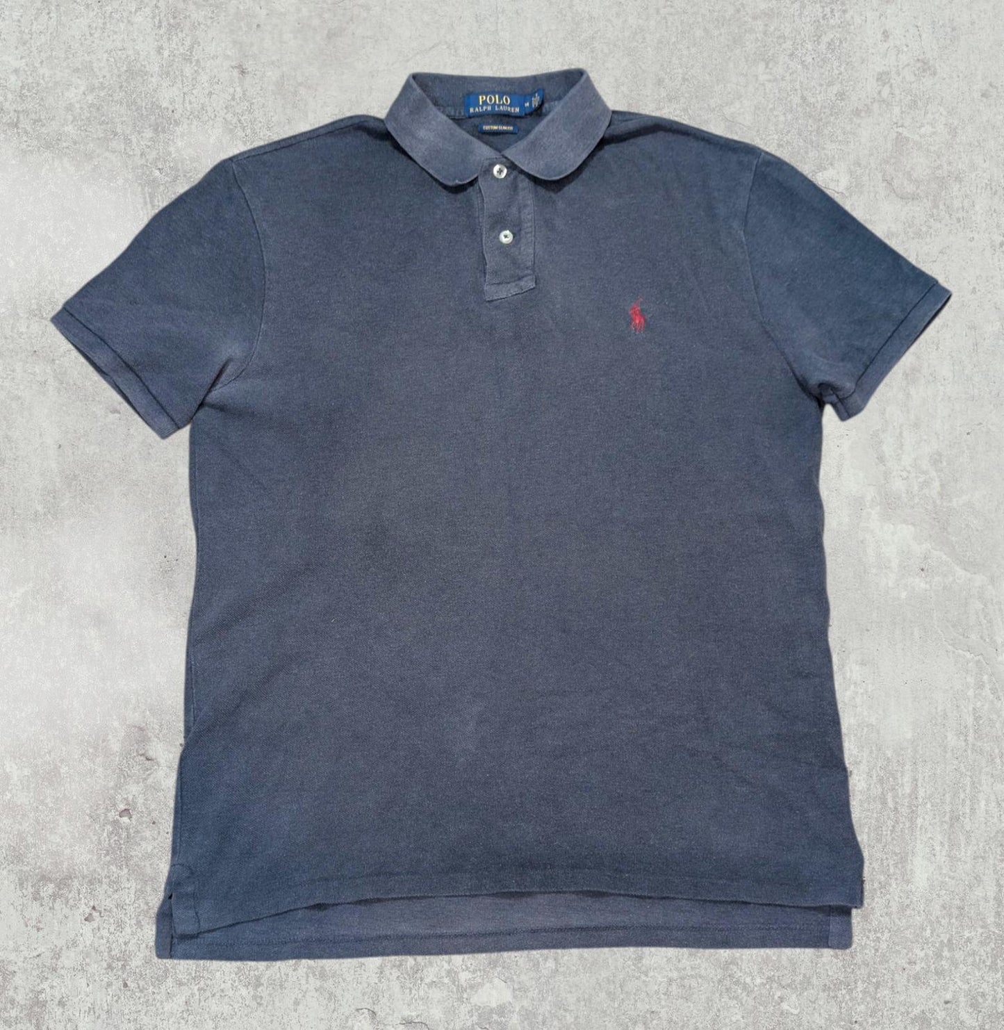 Ralph Lauren Men's Custom Slim Fit Polo T Shirt - Navy - Size Medium