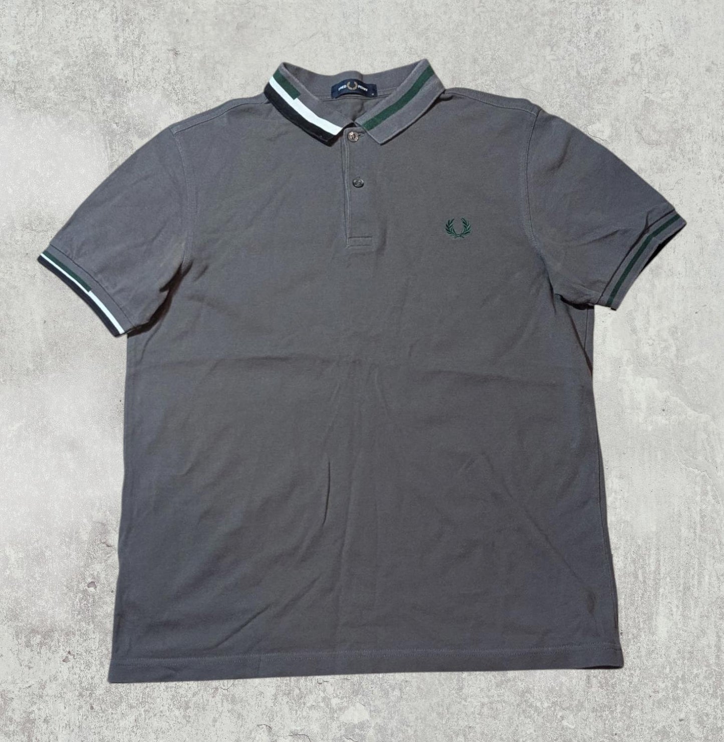 Fred Perry Men's Polo T Shirt - Grey - Size Medium