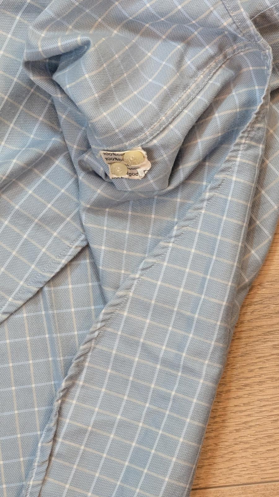 Lacoste Men's Check Shirt - Blue - Size Large