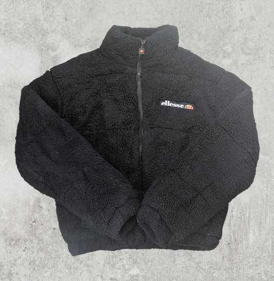 Ellesse Women's Puffer Fleece Jacket - Black - Size 6
