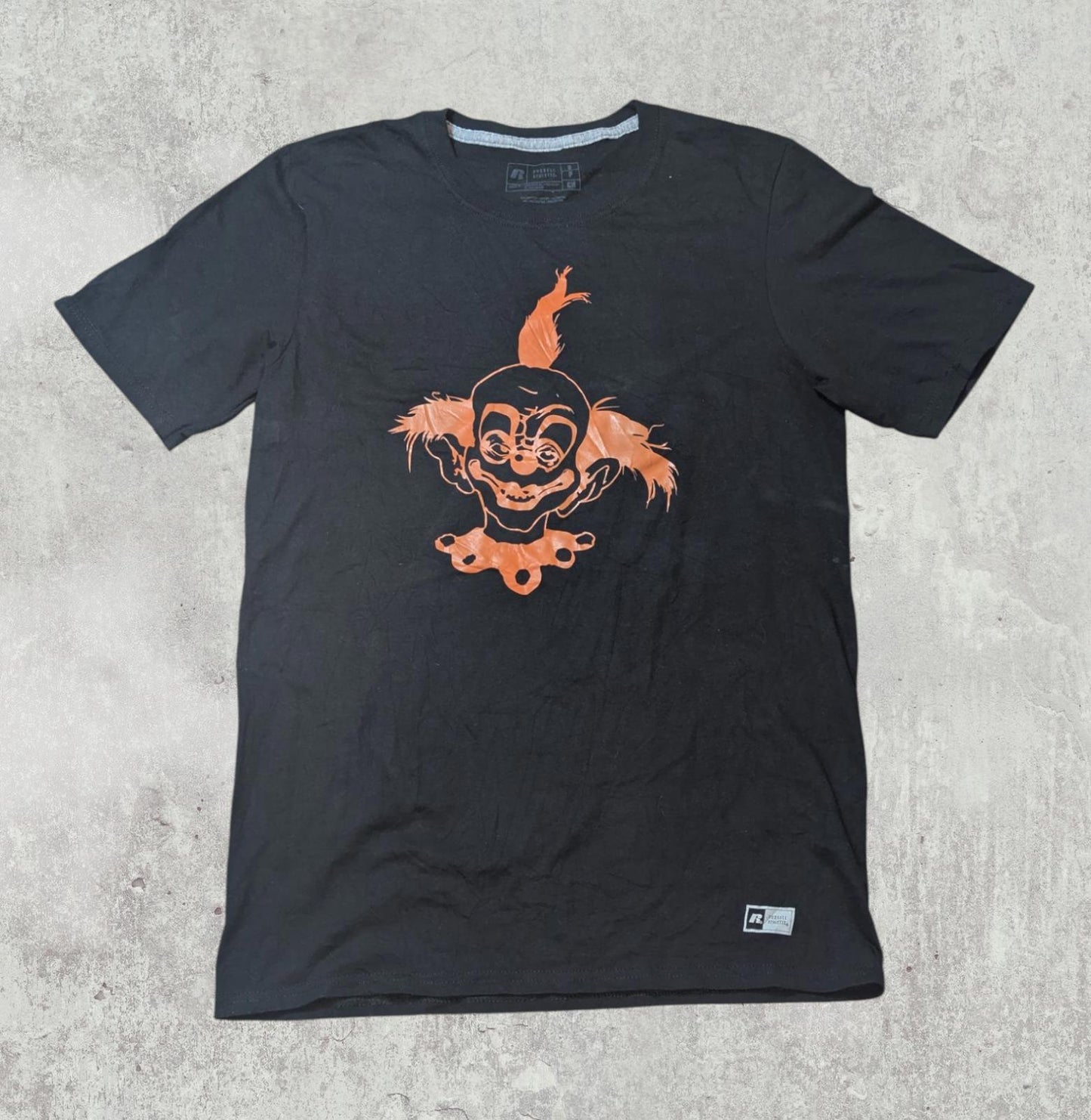 Russell Athletic Men's Clown T Shirt - Black - Size Small