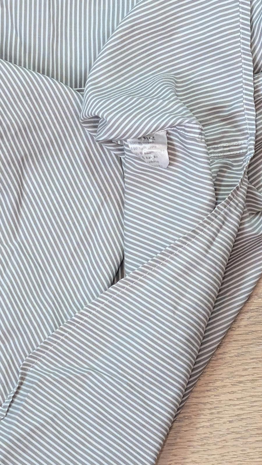 Lacoste Men's Striped Shirt - Grey - Size Large