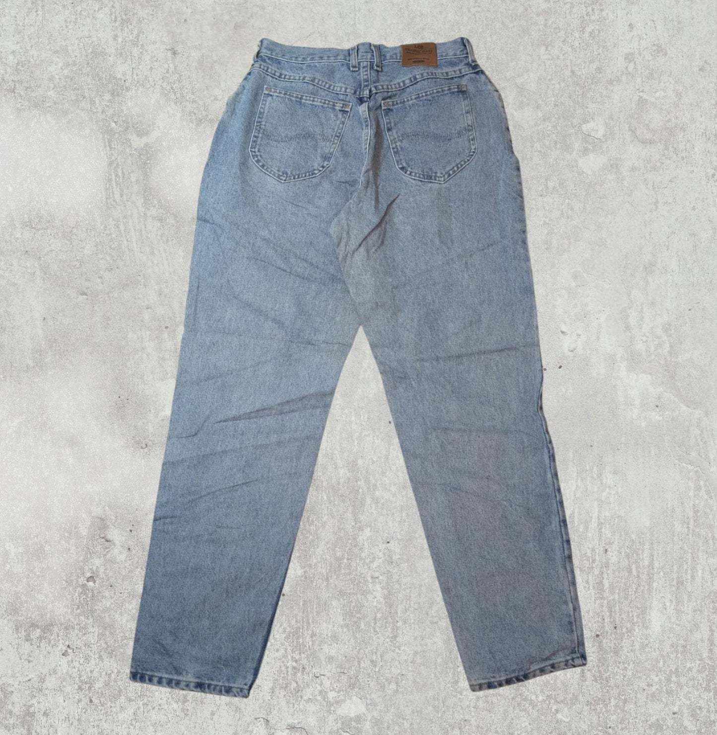 Lee Women's Straight Jeans - Blue - Size 30W 29L