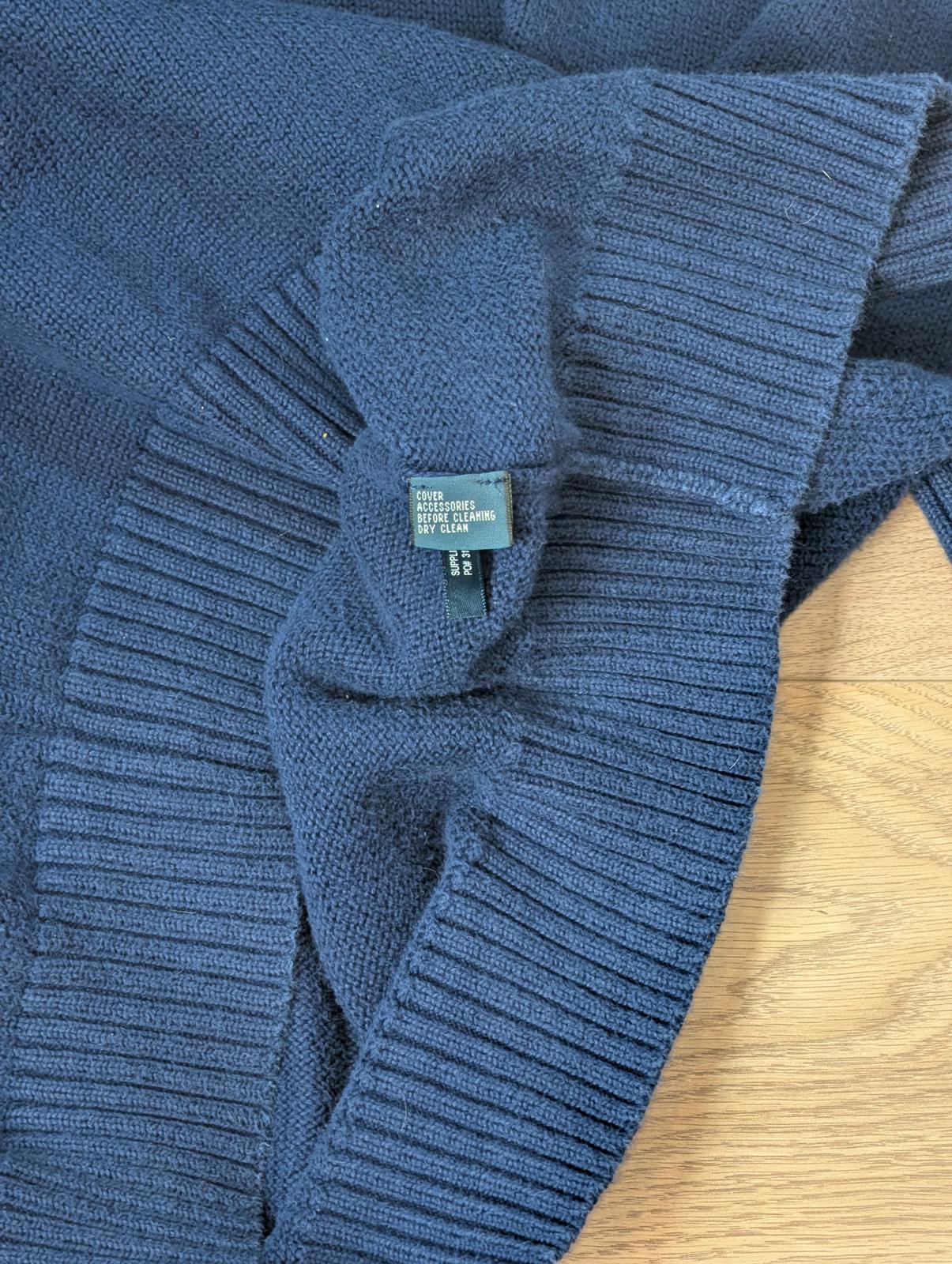 Ralph Lauren Men's 1/4 Zip Jumper - Navy - Size XL