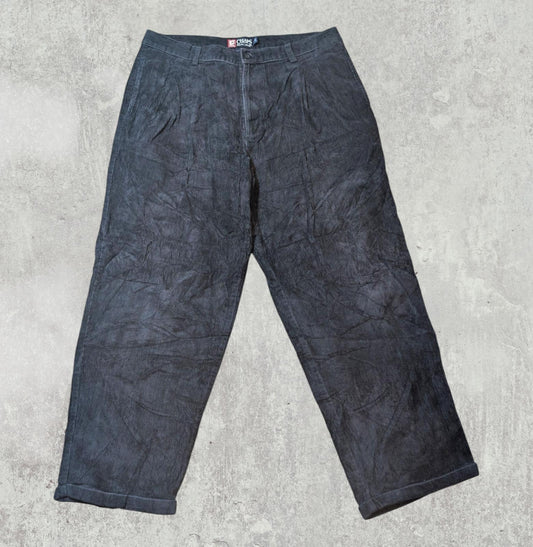 Chaps Ralph Lauren Men's Corduroy Trousers - Navy - Size 36W 30L