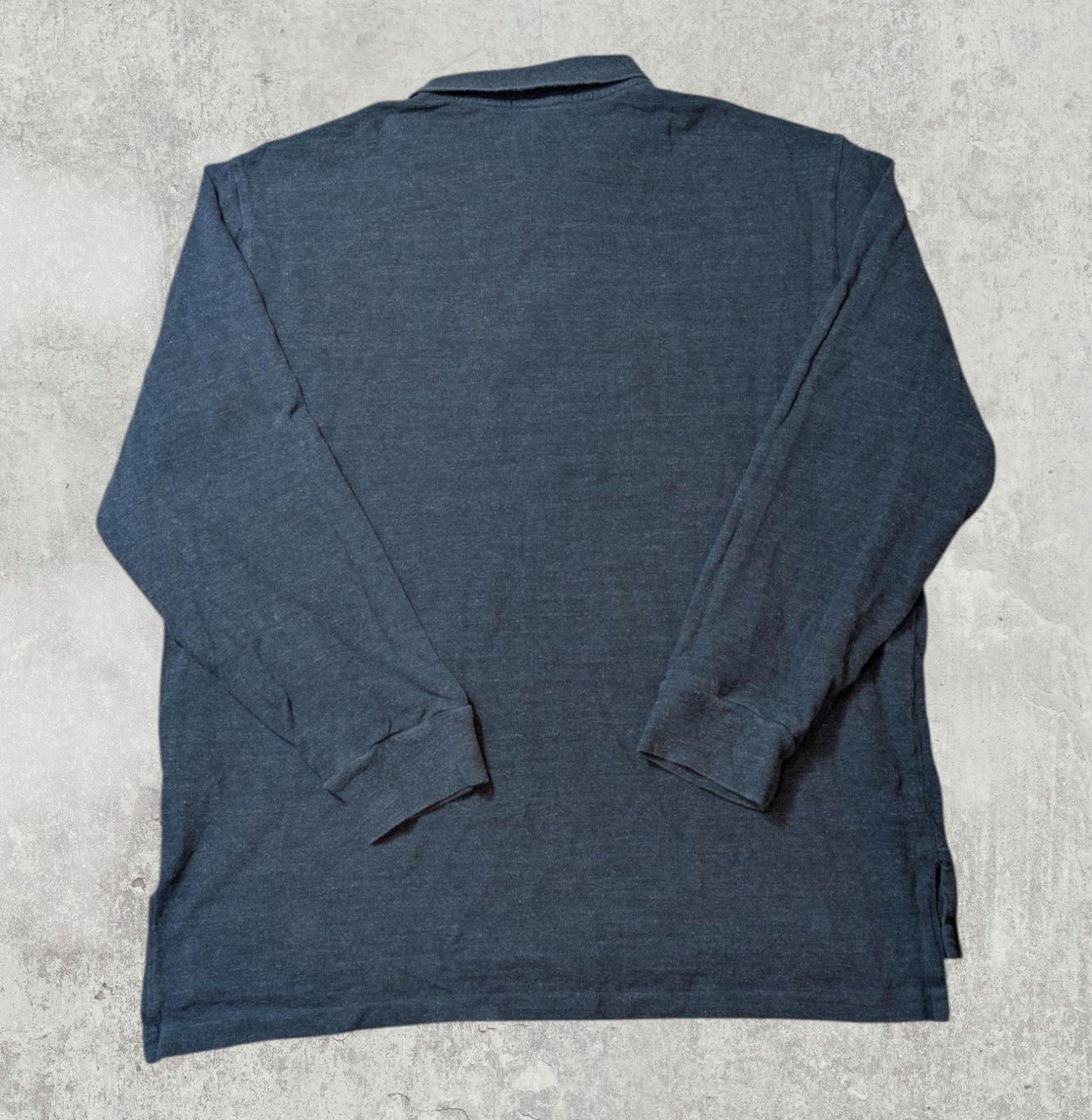 Ralph Lauren Men's Long Sleeved Polo T Shirt - Navy - Size XL