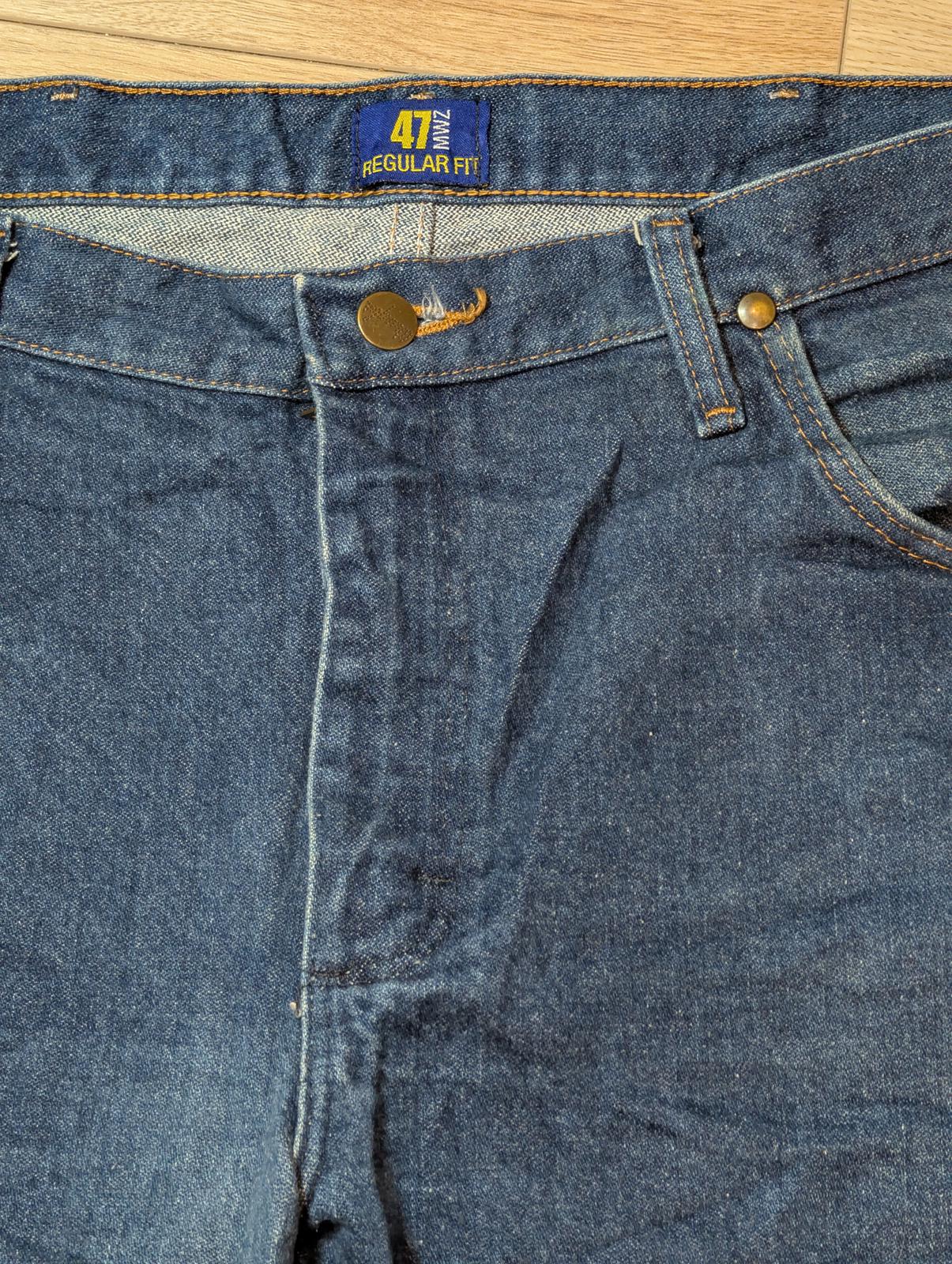 Wrangler Men's Straight Jeans - Blue - Size 36W 30L