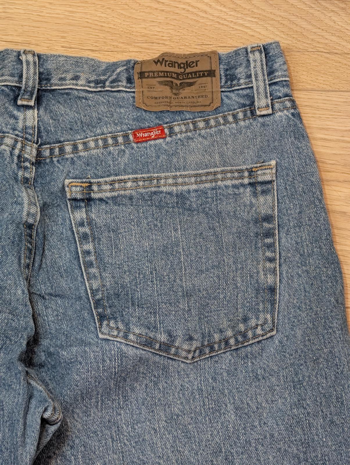 Wrangler Men's Straight Jeans - Blue - Size 33W 30L