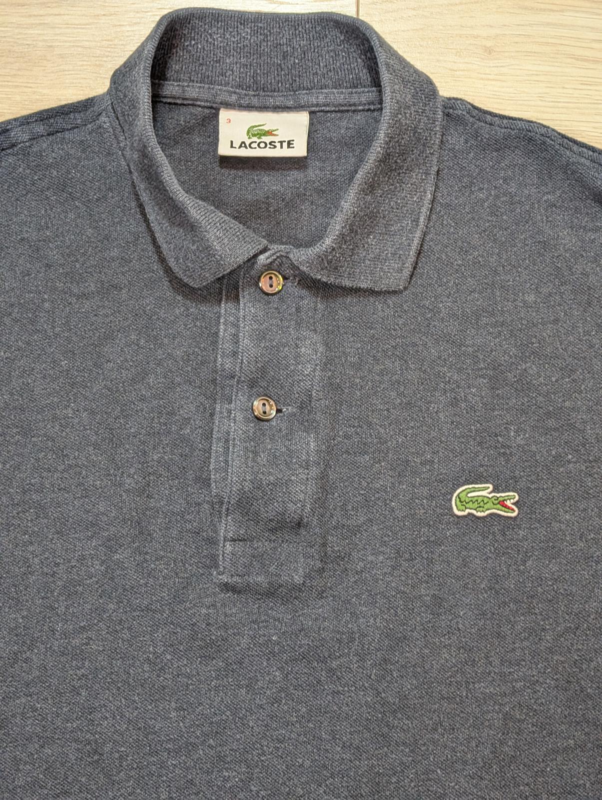 Lacoste Men's Long Sleeved Polo T Shirt - Navy - Size 3 / Small