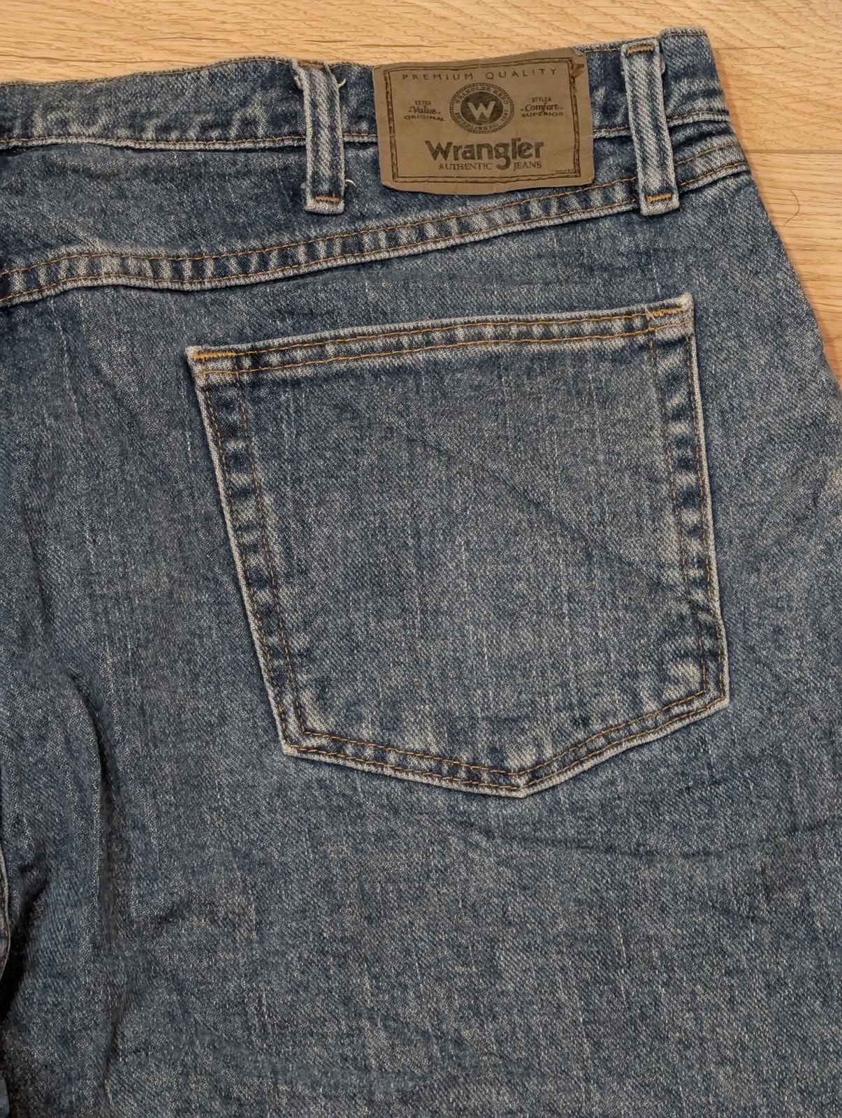 Wrangler Men's Straight Jeans - Blue - Size 38W 32L