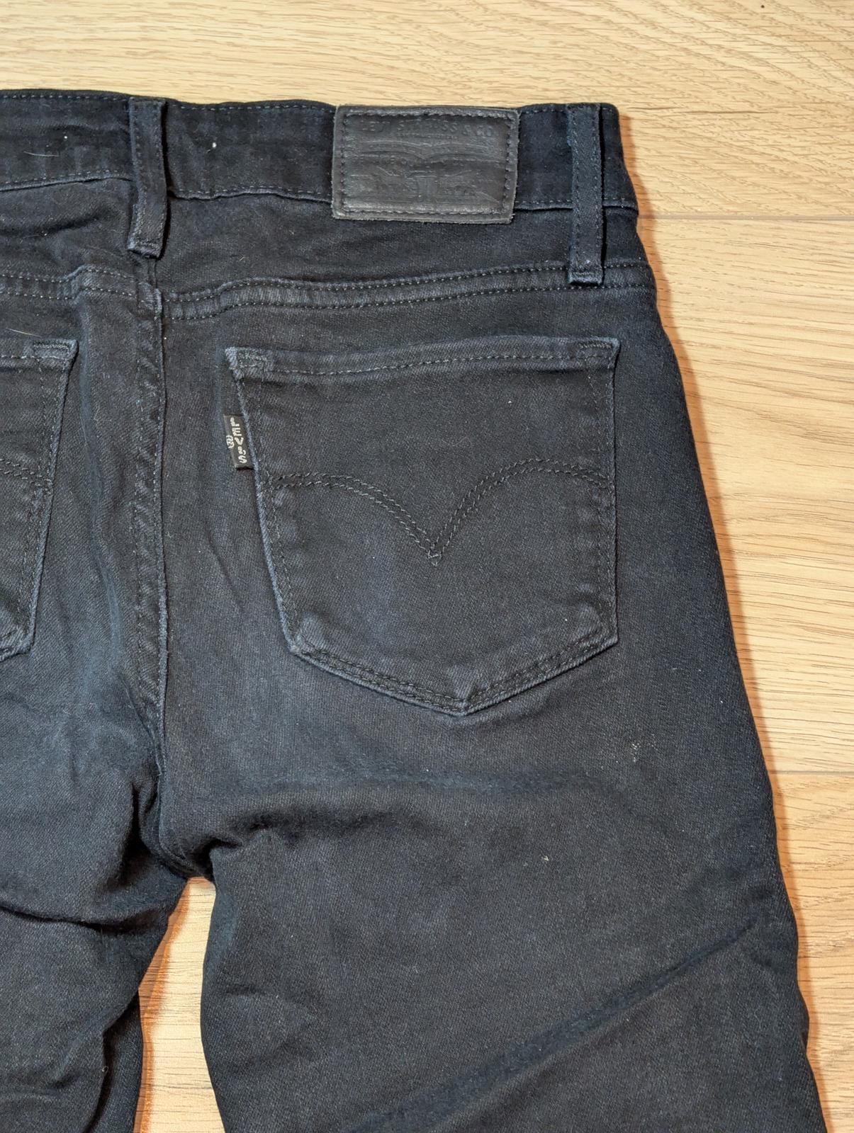 Levi's Women's 712 Slim Jeans - Black - Size 24W 32L