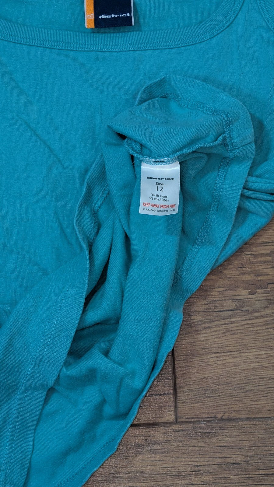 District Women's Vest T Shirt - Green - Size 12