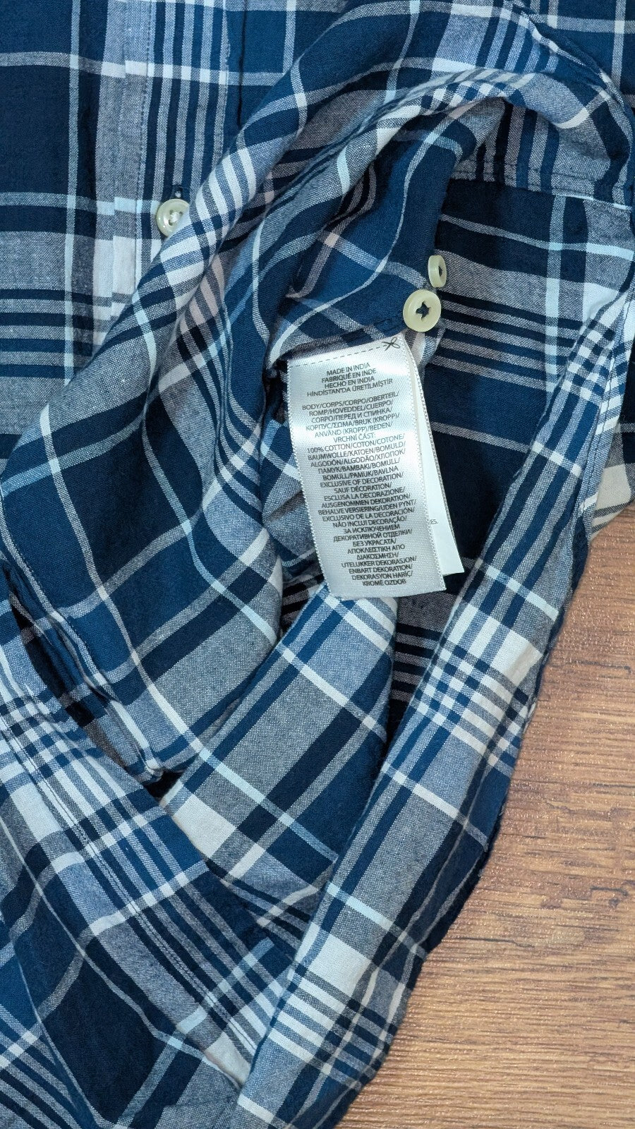 Ralph Lauren Men's Classic Fit Check Shirt - Blue - Size Small